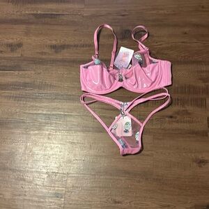 Two peice savage fenty latex set